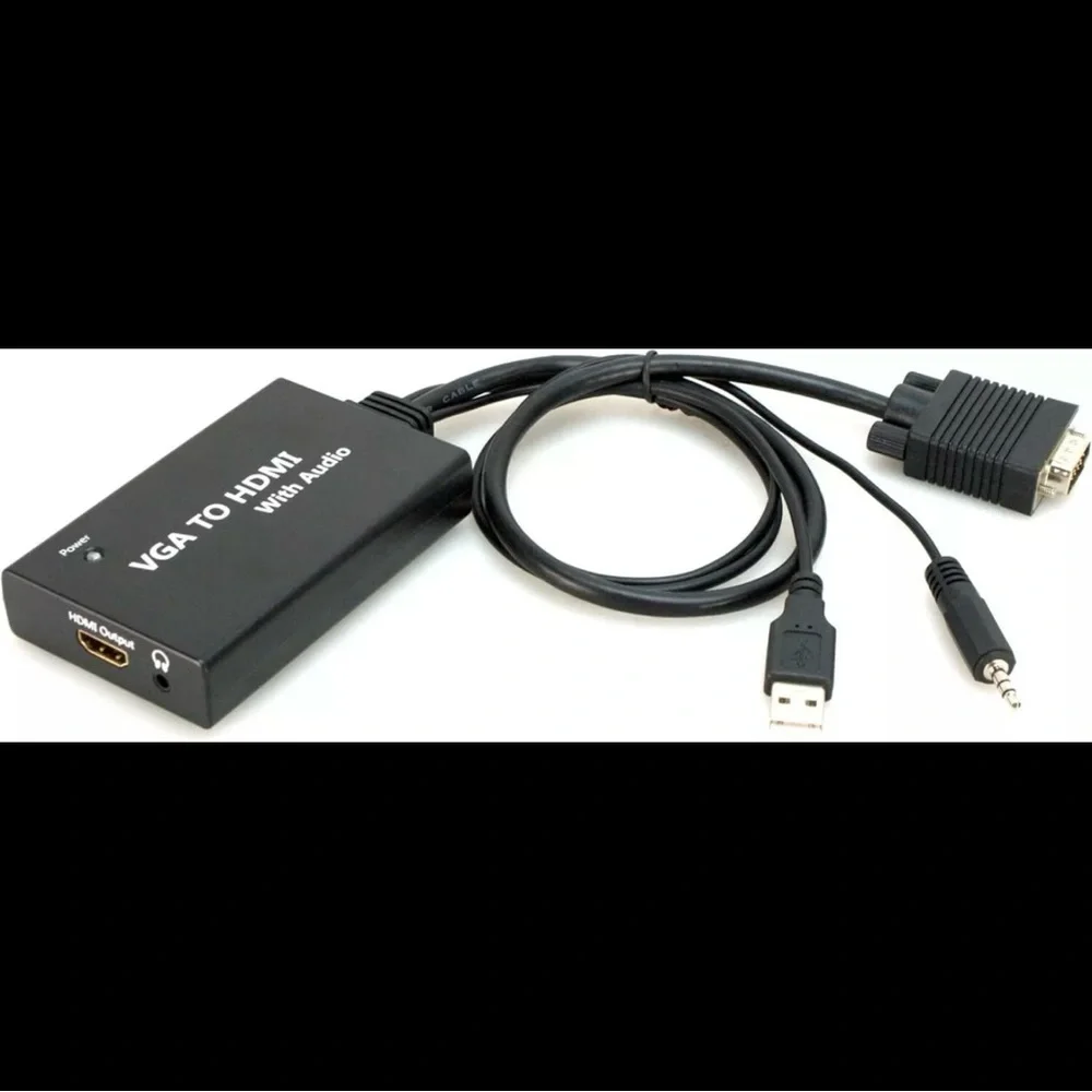 BYTECC HM-CV030 VGA Audio - HDMI Converter USB power video audio adapter Black 8
